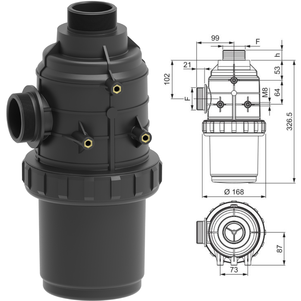 Filter 2+1/2" 3172082